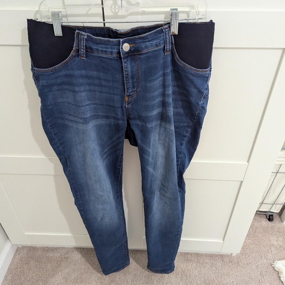 Large maternity jeans